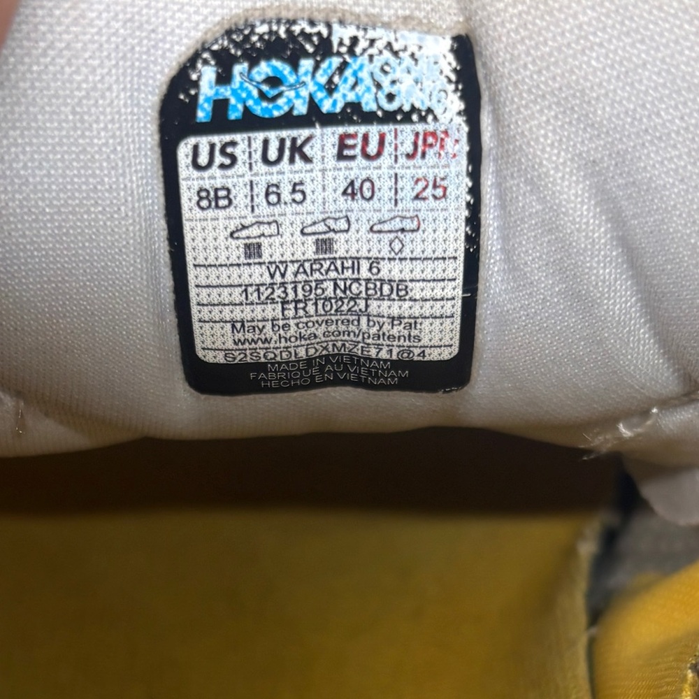 Women’s Hoka Arahi 6 size 8 - Picture 8 of 11